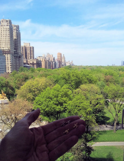 Custom Design: Airplane Stud Earrings- 18K Gold: 12mm-7