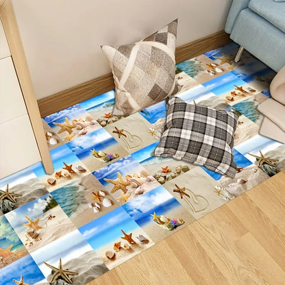 10pcs Waterproof Beach Seascape Tile Stickers