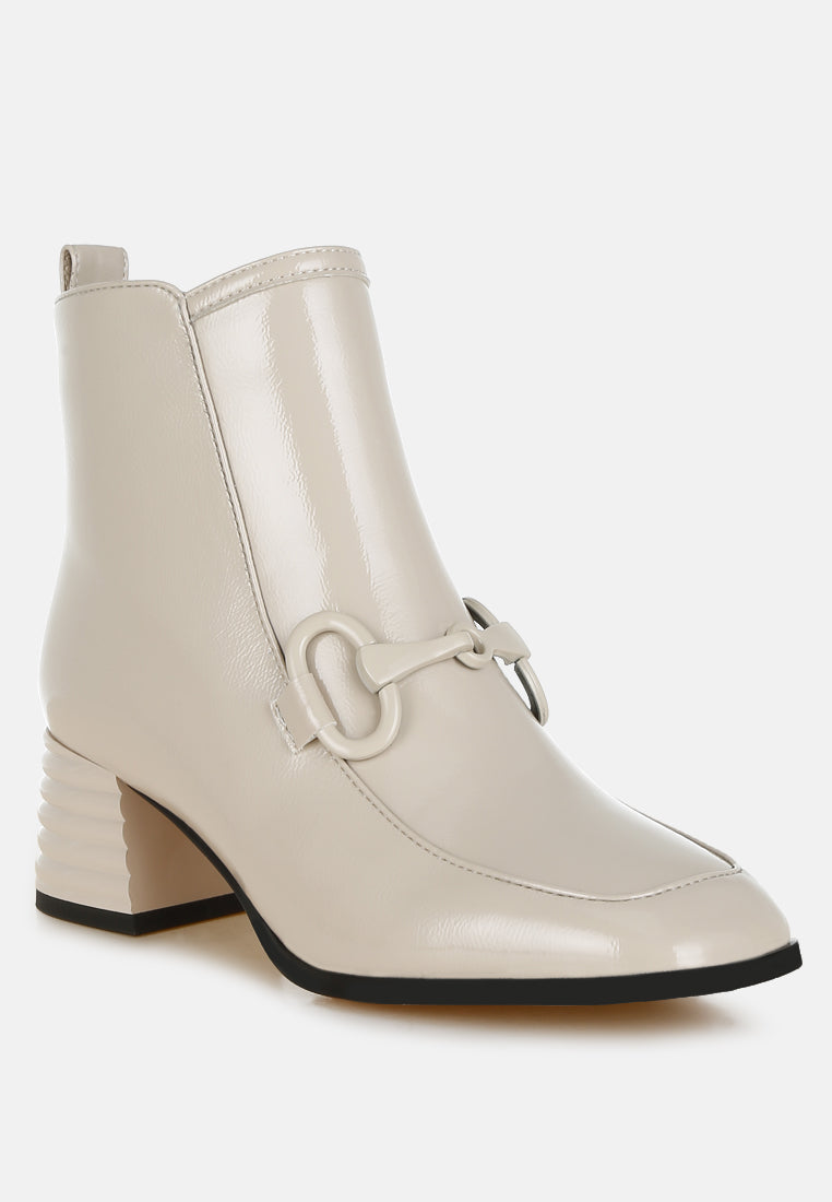 Algol Textured Block Heel Ankle Boots-2