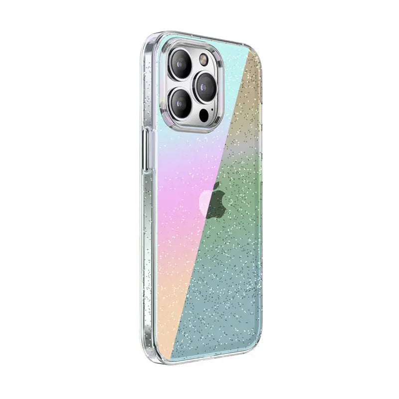 iPhone 14 Anacotte Laspectrum Anti-Yellowing Technology Holographic Gradient Phone Case-0