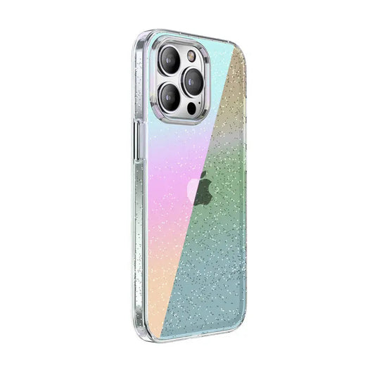 iPhone 14 Anacotte Laspectrum Anti-Yellowing Technology Holographic Gradient Phone Case-0
