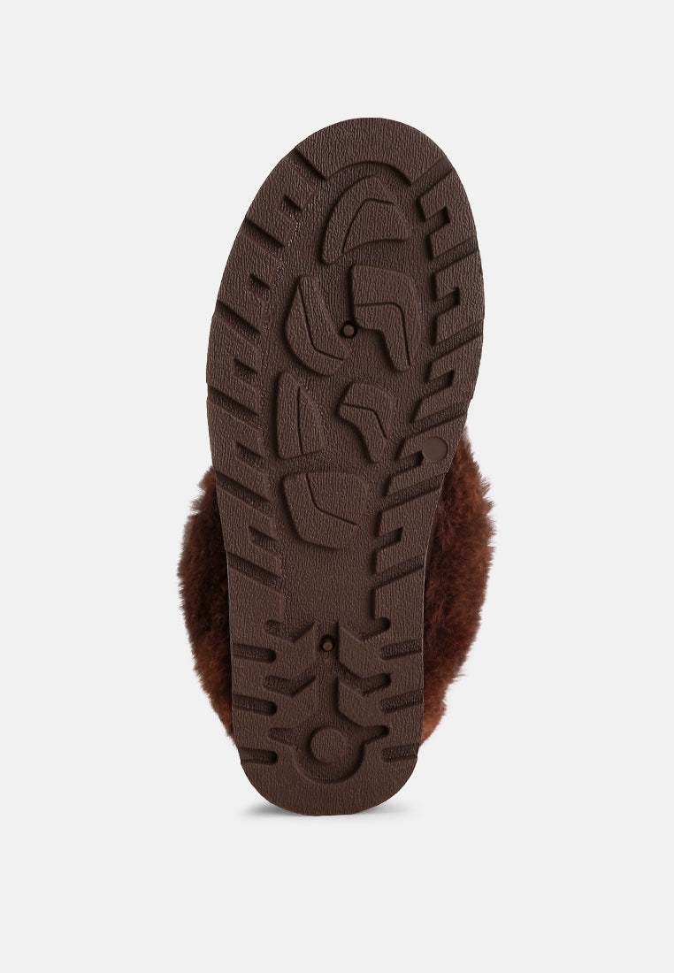 Aniso Faux Fur Slip On Snow Boots-3