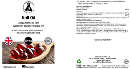 Krill oil label