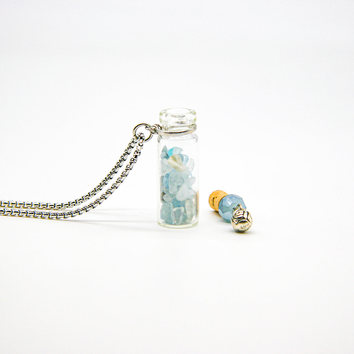 Aquamarine Diffusing Necklace | Energy & Healing | Diffusing on the go-3