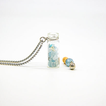 Aquamarine Diffusing Necklace | Energy & Healing | Diffusing on the go-3