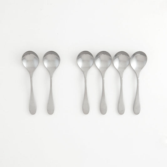 KNORK Bouillon Spoon, Set of 6, Matte-0