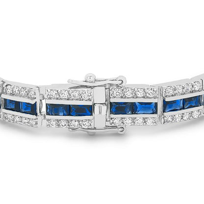 Balboa Blue Cubic Zirconia Bracelet-0