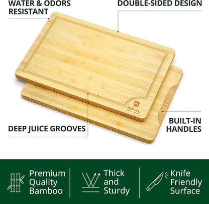 Cutting Board Set of 4, Bamboo-3