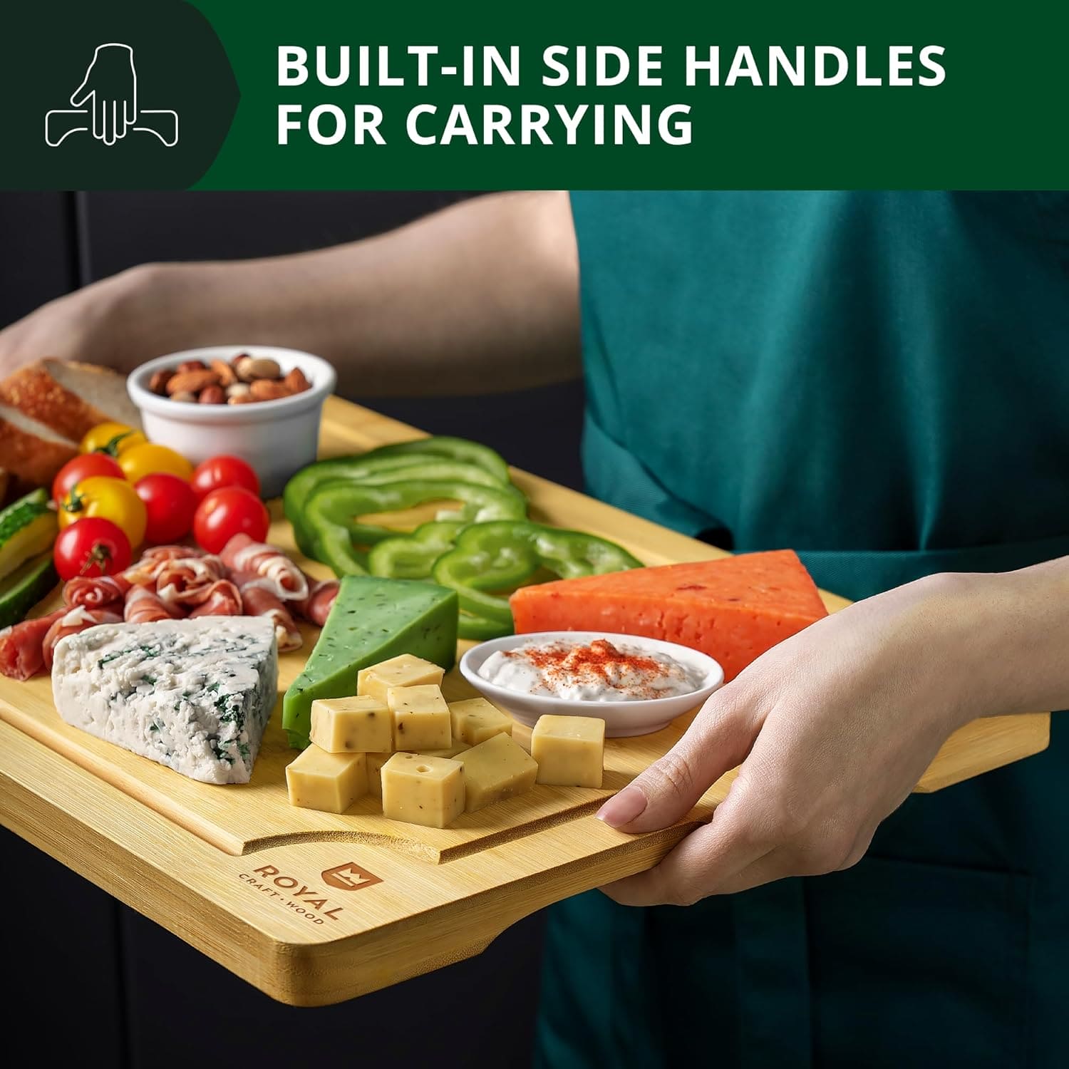 Cutting Board Set of 4, Bamboo-8