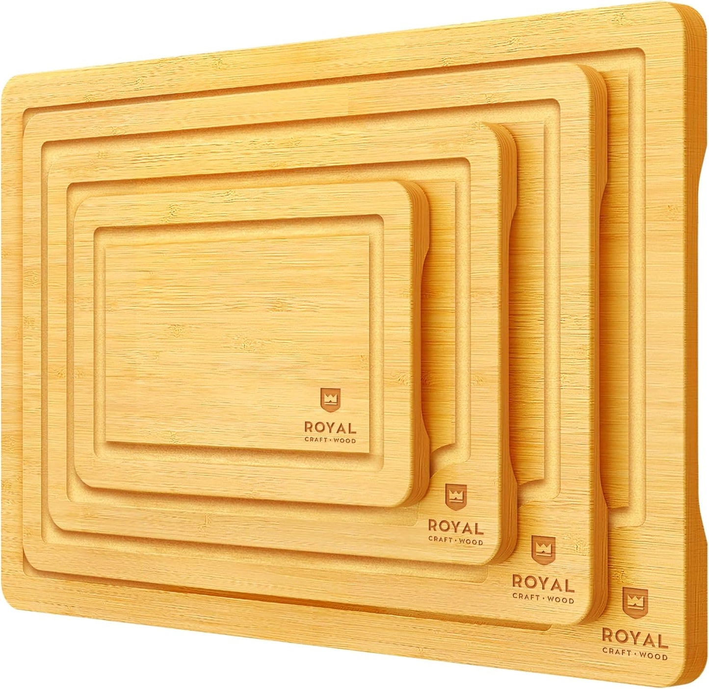 Cutting Board Set of 4, Bamboo-7