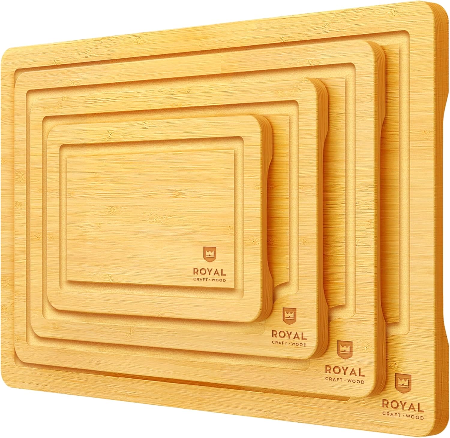 Cutting Board Set of 4, Bamboo-7