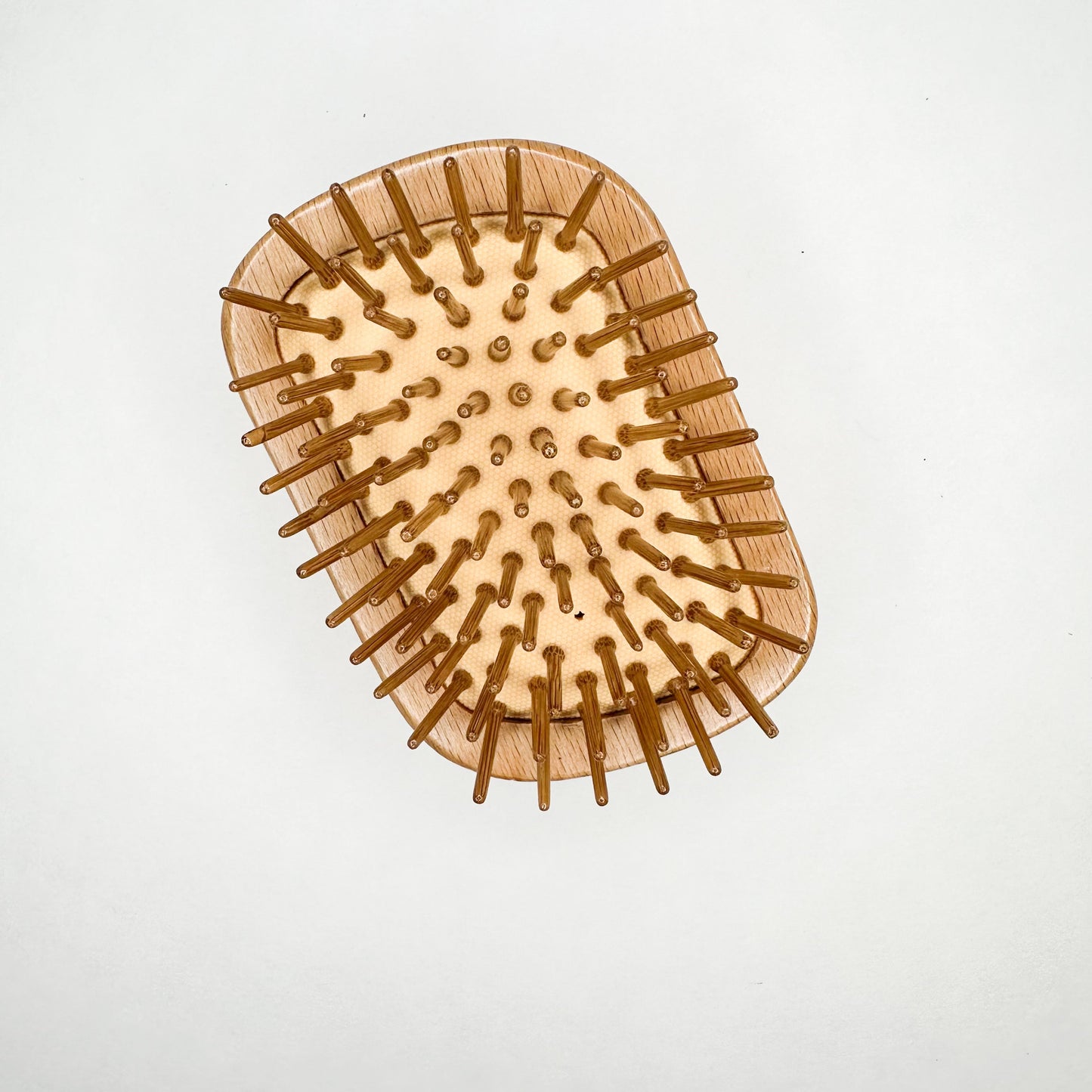 Eco Friendly Plastic Free Beechwood Travel Hair Brush-1