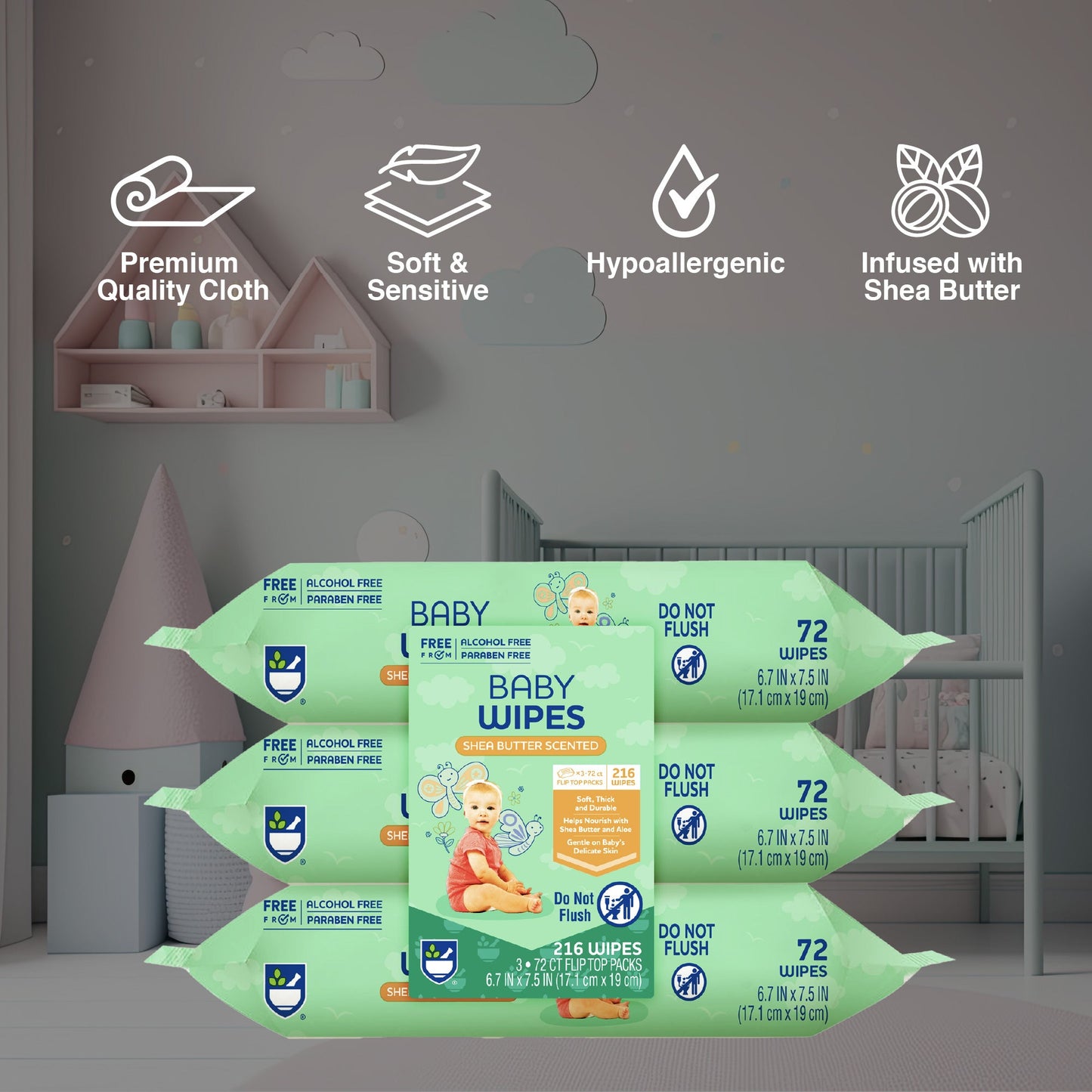 Everyday Care & Clean Bundle: Baby Wipes with Aloe + Makeup Remover Cleansing Towelettes-1