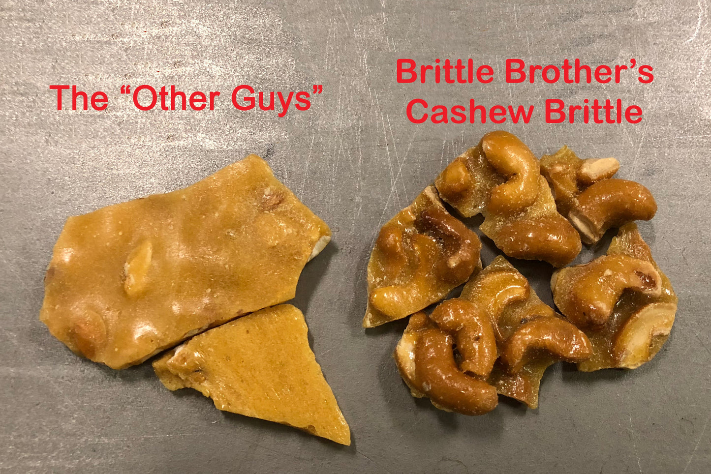 Brittle Brothers - Cashew Brittle - 1 Pound Box (Wholesale)-2