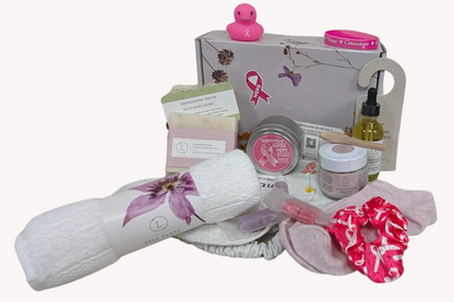 Breast cancer Awareness Gift Box - Hope for a warrior / a survivor - this is a support care pamper package - ALL Natural-1