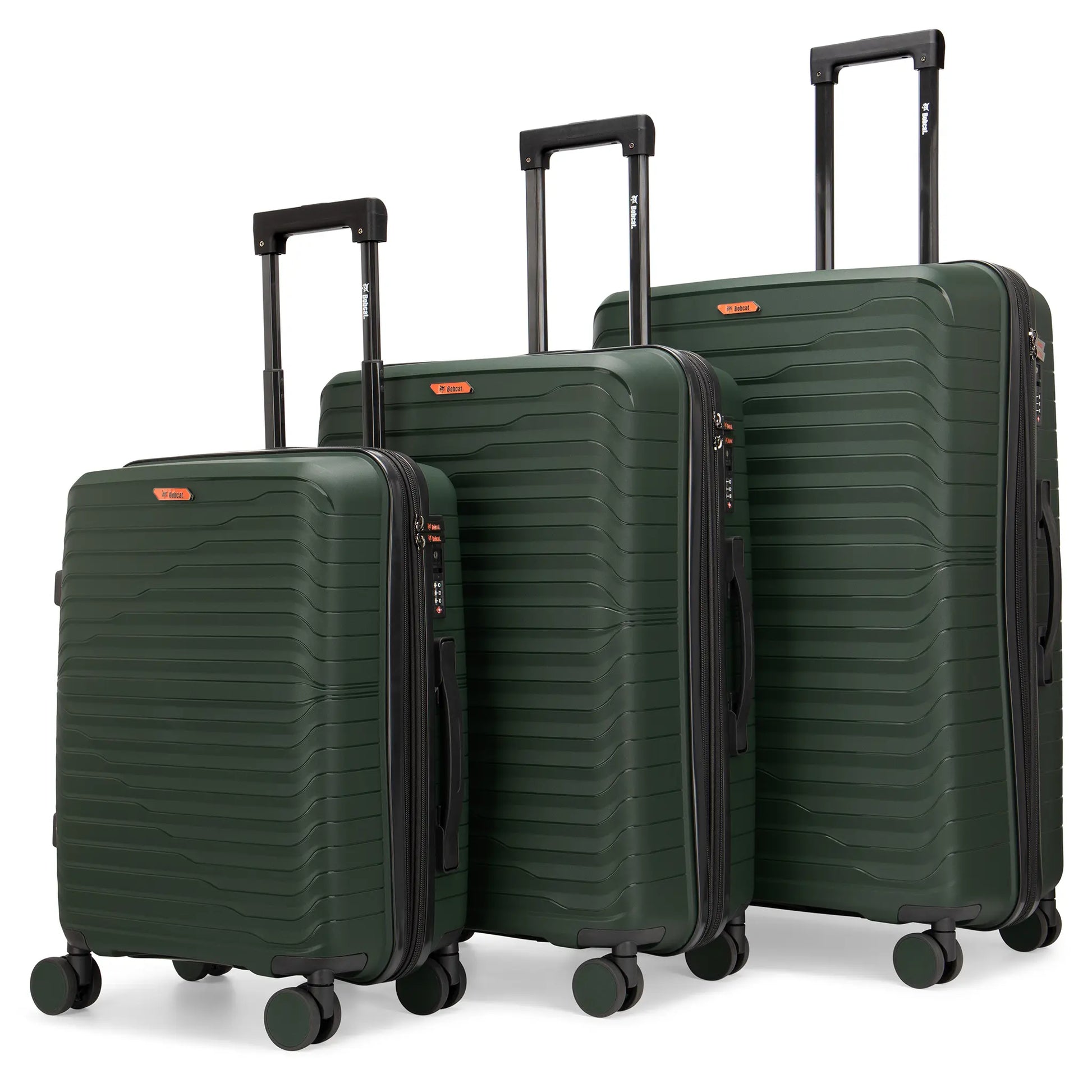 Excavator 3-Piece Expandable Polypropylene Luggage Set-0