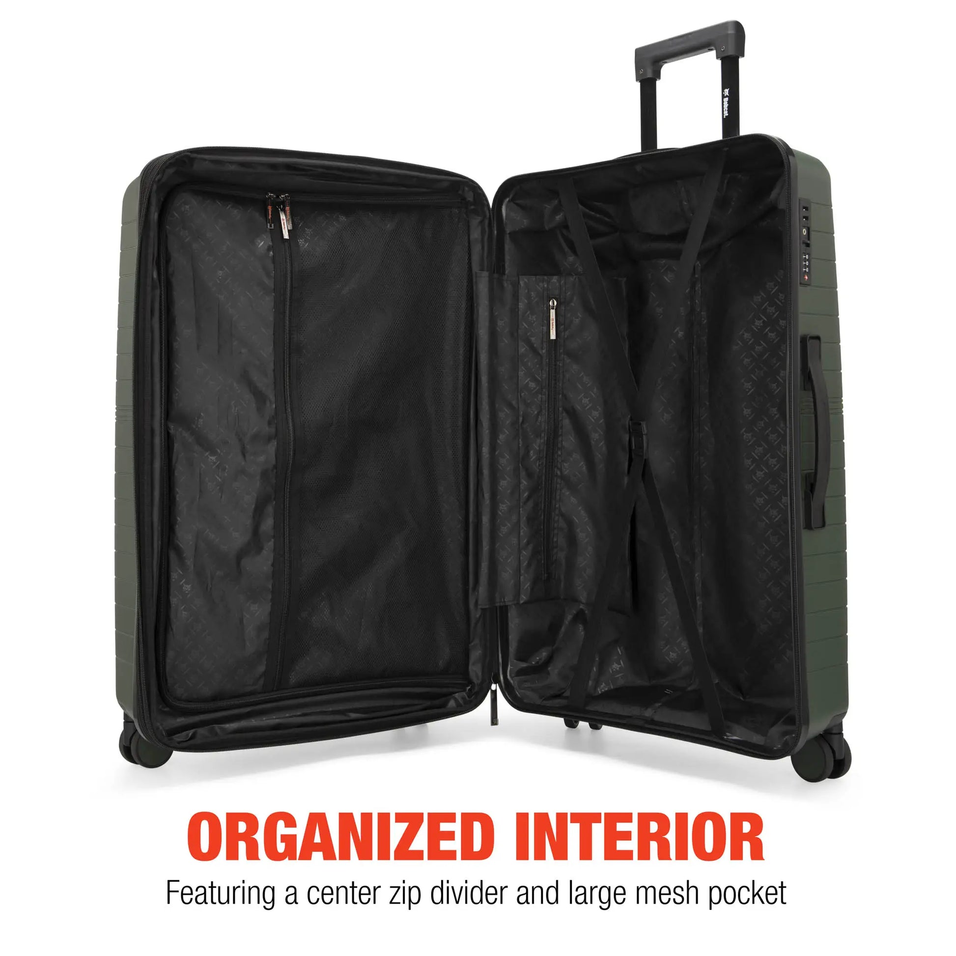 Excavator 3-Piece Expandable Polypropylene Luggage Set-1