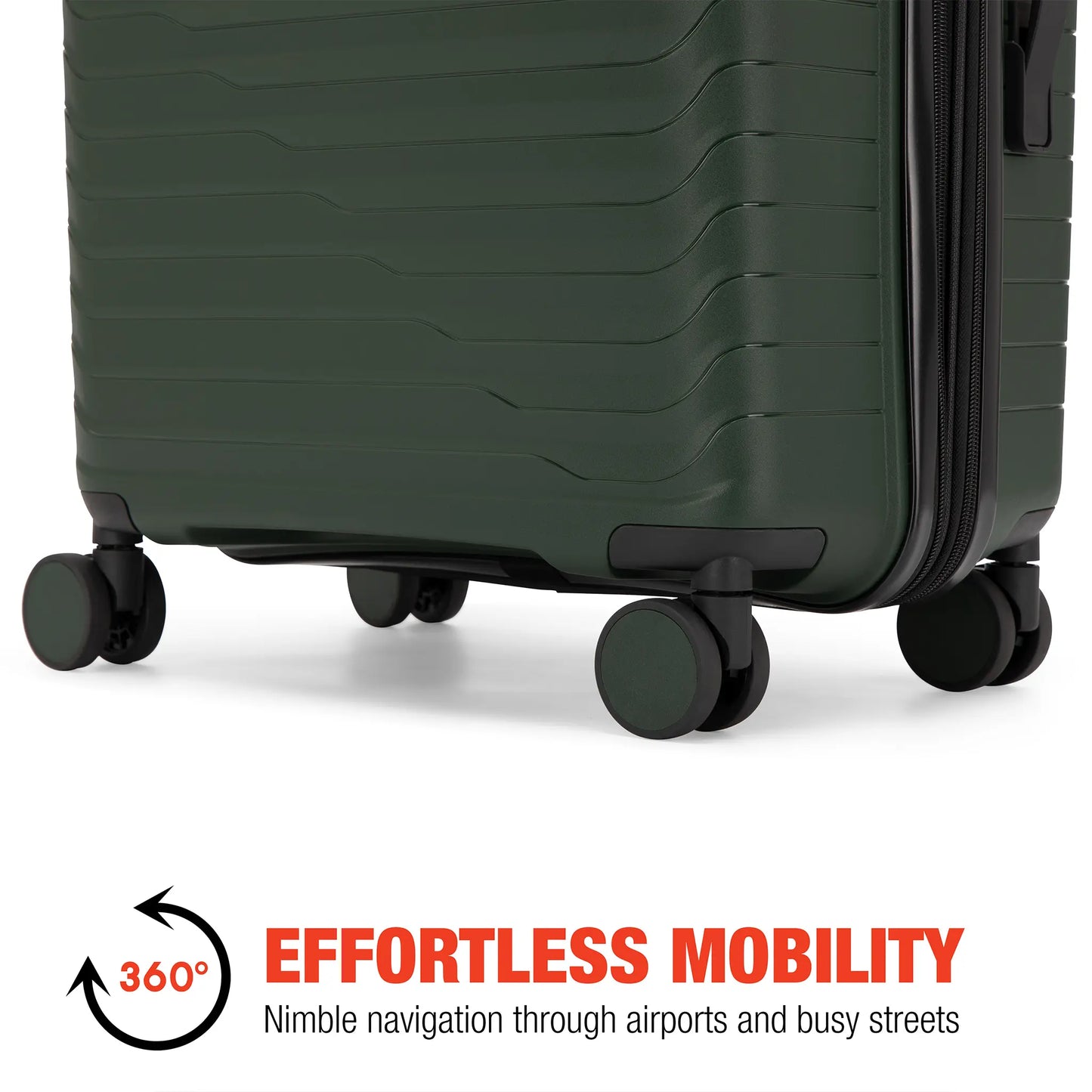 Excavator 3-Piece Expandable Polypropylene Luggage Set-4