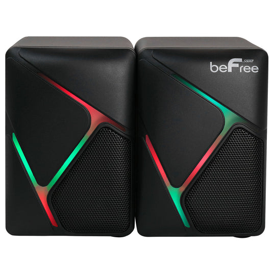 beFree Sound Dual Compact LED Gaming Speakers-0