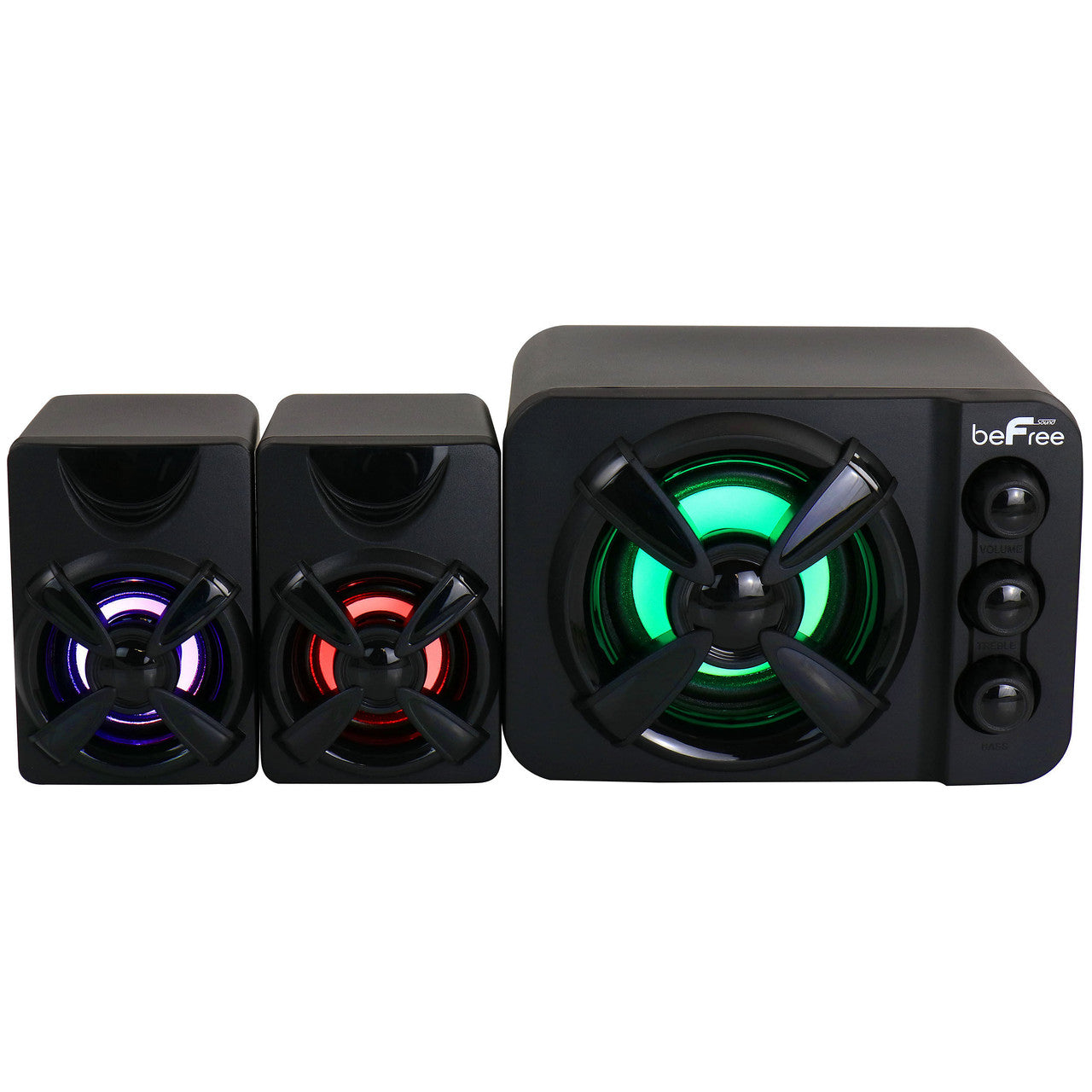 beFree Sound Color LED 2.1 Gaming Speaker System-0
