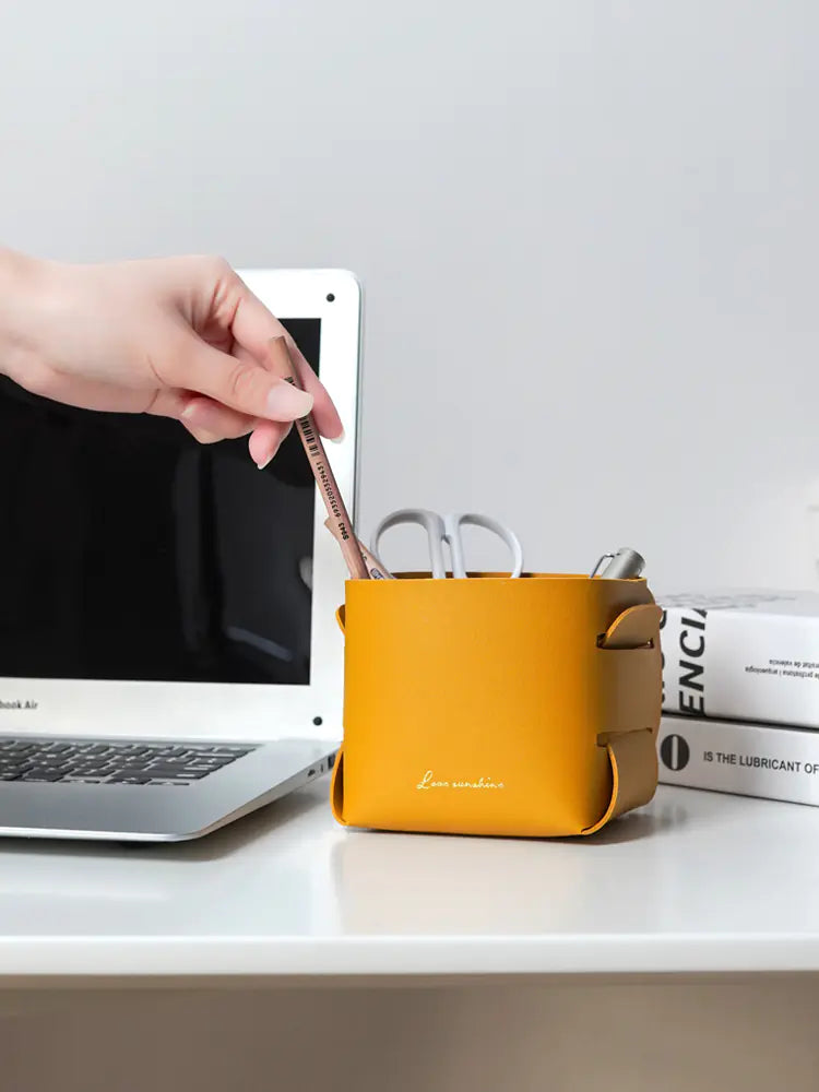 Desktop Storage Basket for Pens, Earphones, and Cosmetics