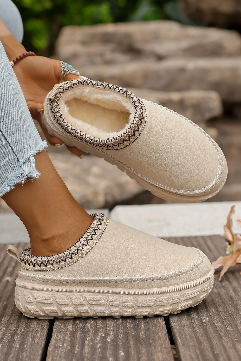Millie Plush Winter Clog Slippers-5