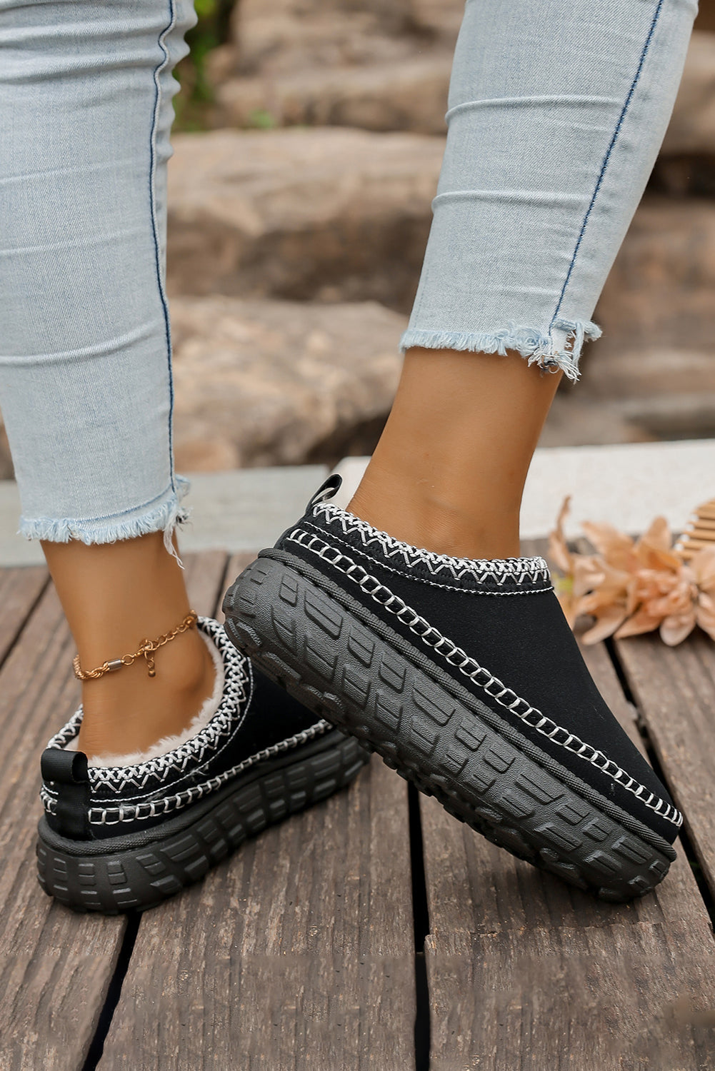 Millie Plush Winter Clog Slippers-1
