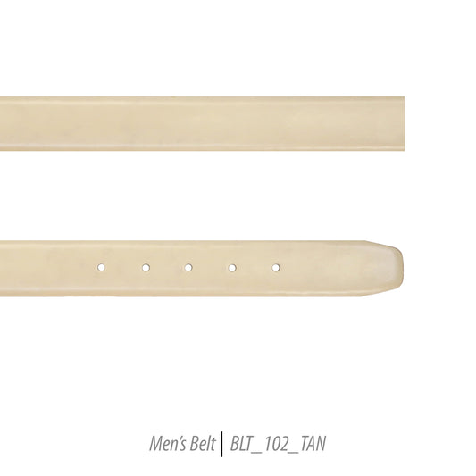 Ferrecci Mens 100% Genuine 102 Tan Leather Belt - One size Fits All-0