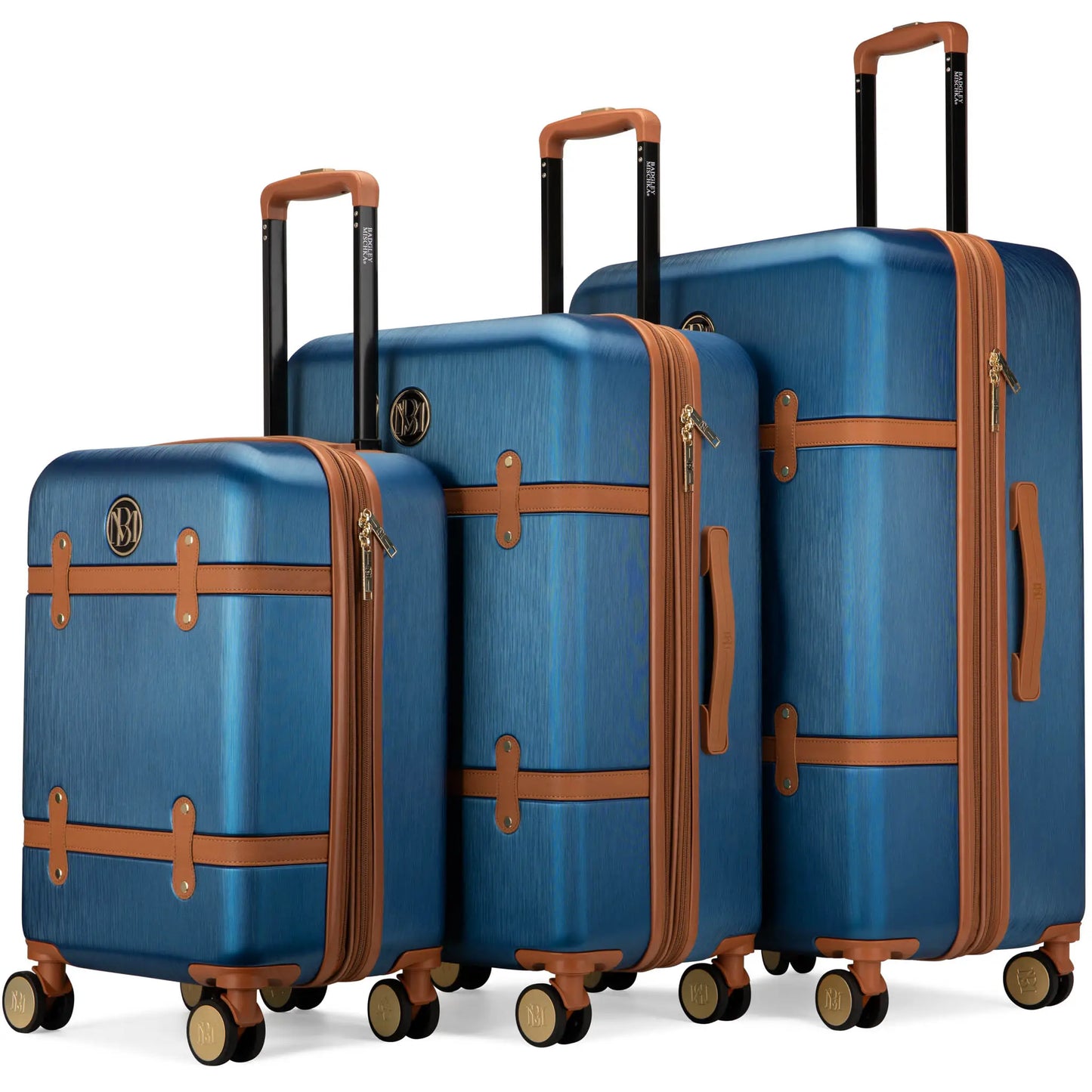 Grace 3 Piece Expandable Retro Luggage Set-7