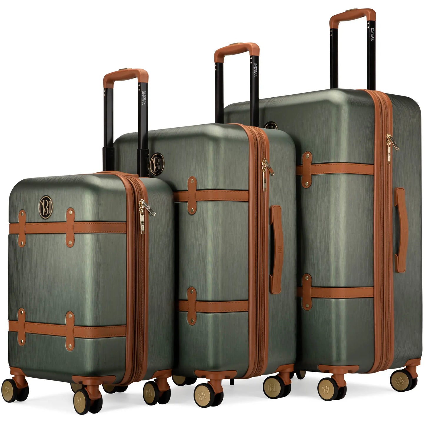 Grace 3 Piece Expandable Retro Luggage Set-8