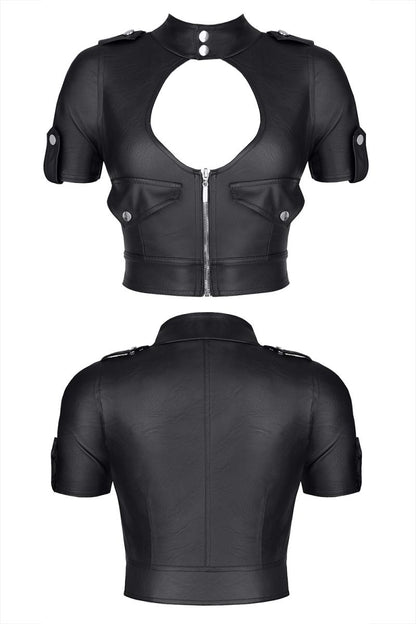 schwarzes Damen-Top BREnrica001 - XXL-6