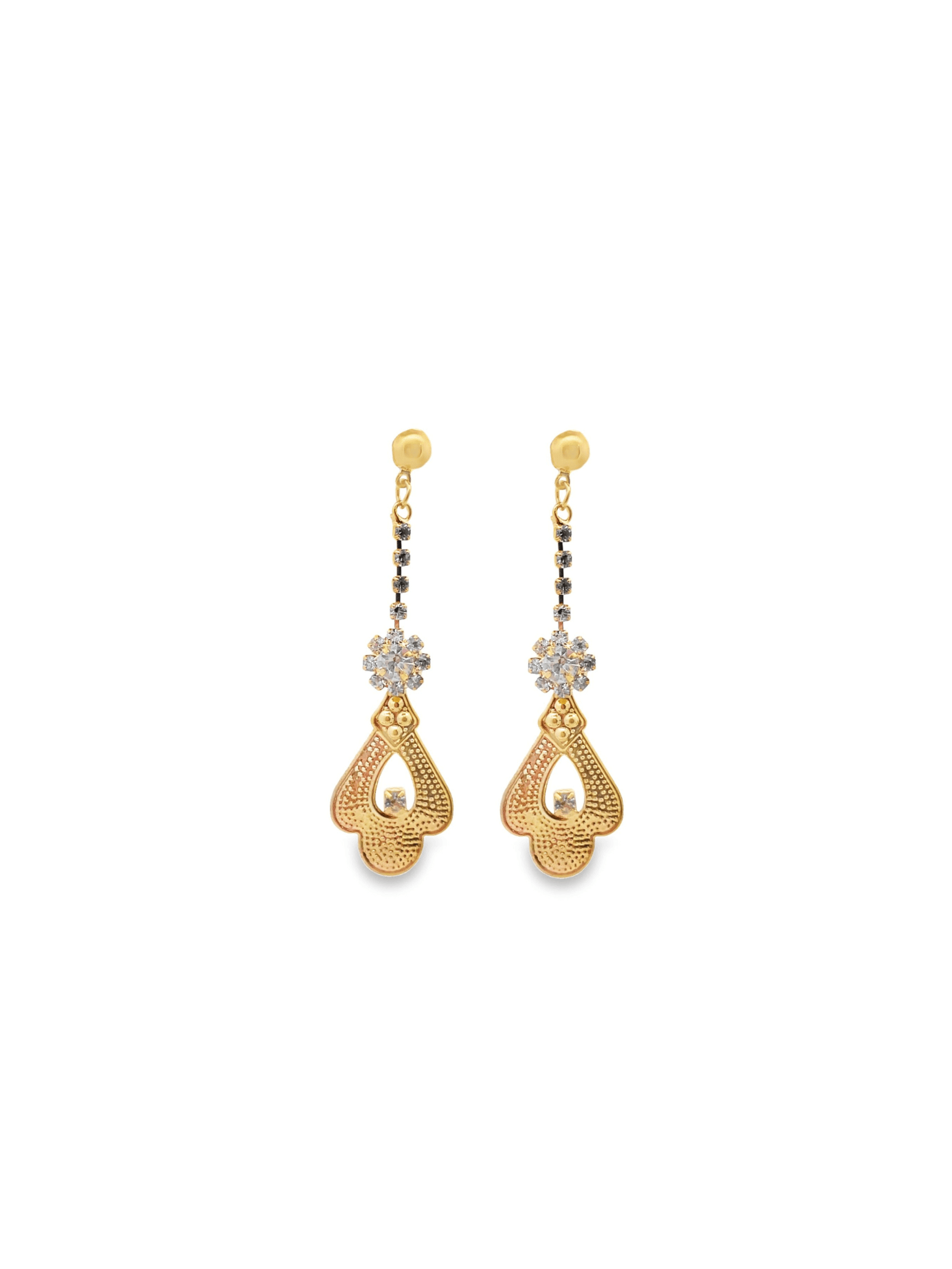 CZ Maang Tikka Drop Earrings-0