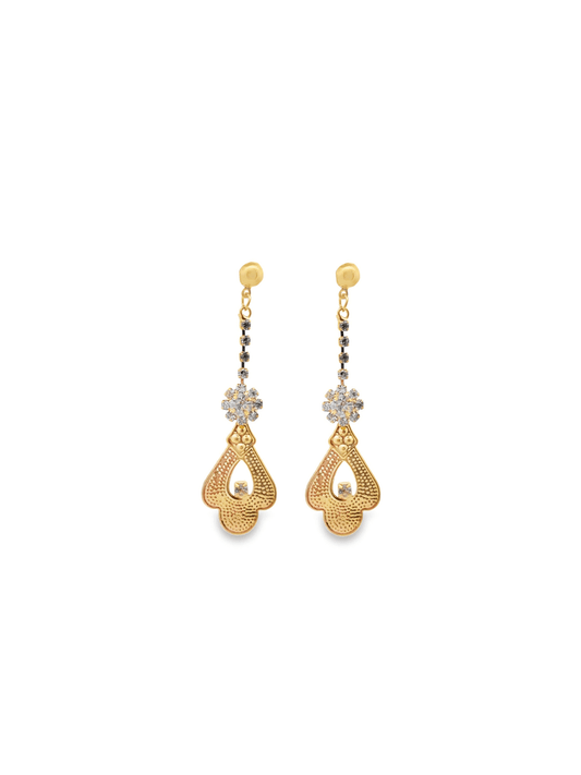 CZ Maang Tikka Drop Earrings-0