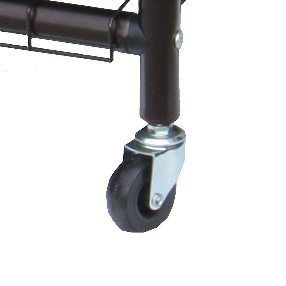 Bronze Laundry Hamper Cart with 2 Black Sorter Bags-0