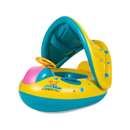 Baby Swimming Boat with Speaker and Inflatable Ring