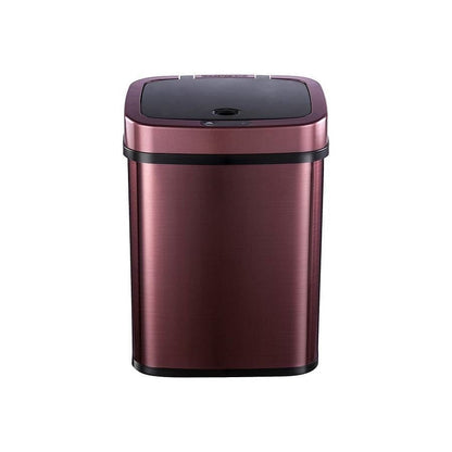 3-Gallon Motion Sensor Touchless Stainless Steel Trash Can in Burgundy Copper-1