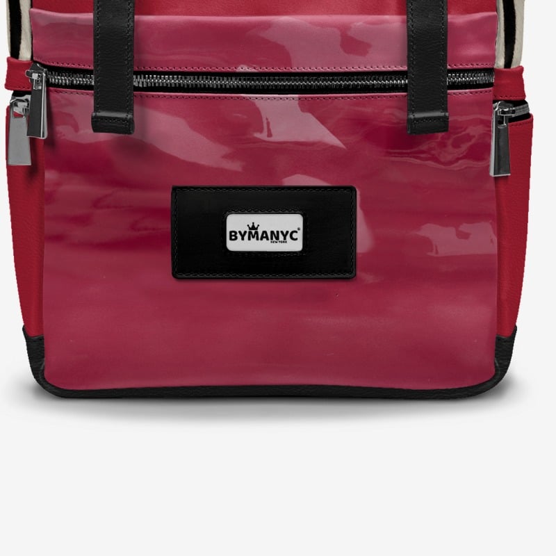 BYMANYC ® New York – NYC COUTURE Backpack in Fierce Red & Noir Zebra-2