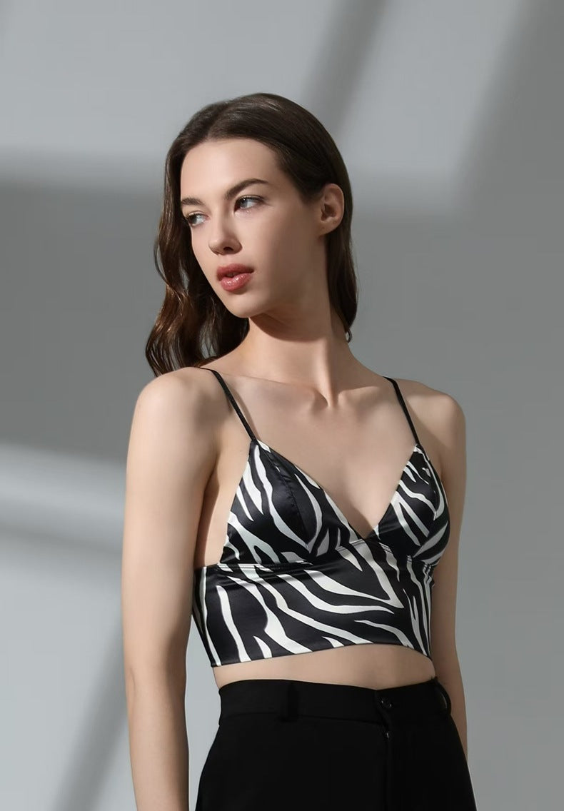Backless Camisole Bralette with Triangle Cup and Thin Strap For Women, SoHo, BYMANYC New York.-4