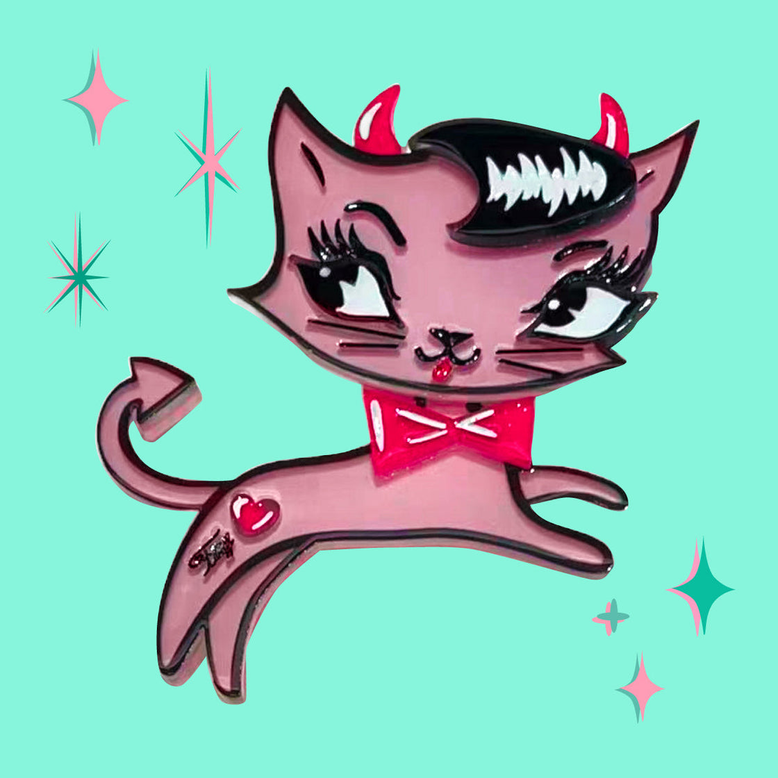 "Bad Kitty" Leggings by Miss Fluff x Lipstick & Chrome TC2-1