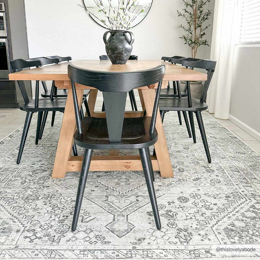 Barny Sage Flat Pile Washable Rug-0