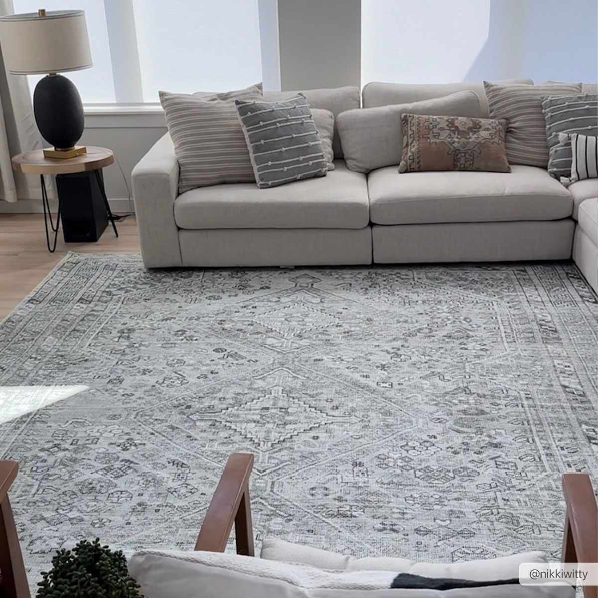 Barny Sage Flat Pile Washable Rug-2