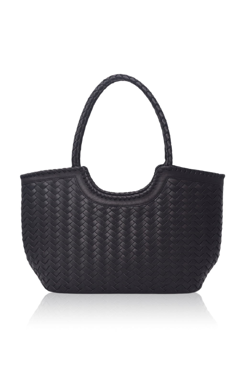 Bellagio Woven Leather Tote Bag-5