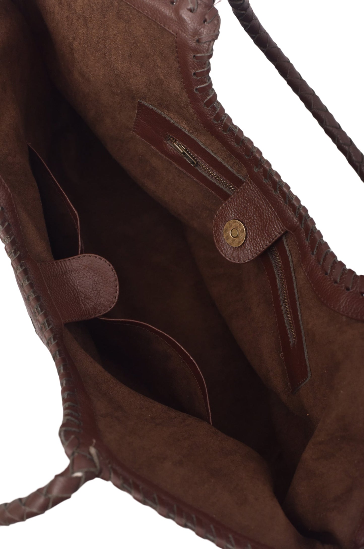 Bellagio Woven Leather Tote Bag-3