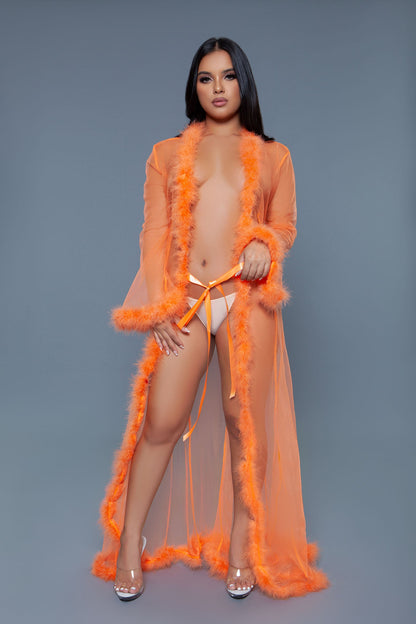 BW1650 Marabou Robe-8