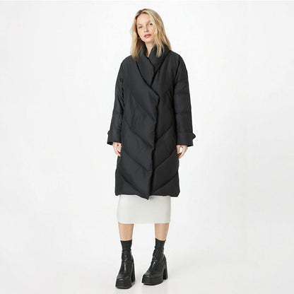 Black Down Coat For Women, SoHo, BYMANYC New York.-0