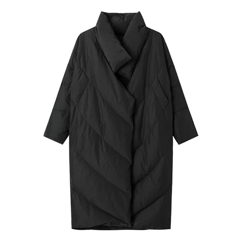 Black Down Coat For Women, SoHo, BYMANYC New York.-1