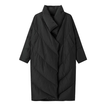 Black Down Coat For Women, SoHo, BYMANYC New York.-1