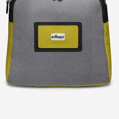 Black & Yellow Vegan Backpack BYMANYC ® New York – Italy Made-3