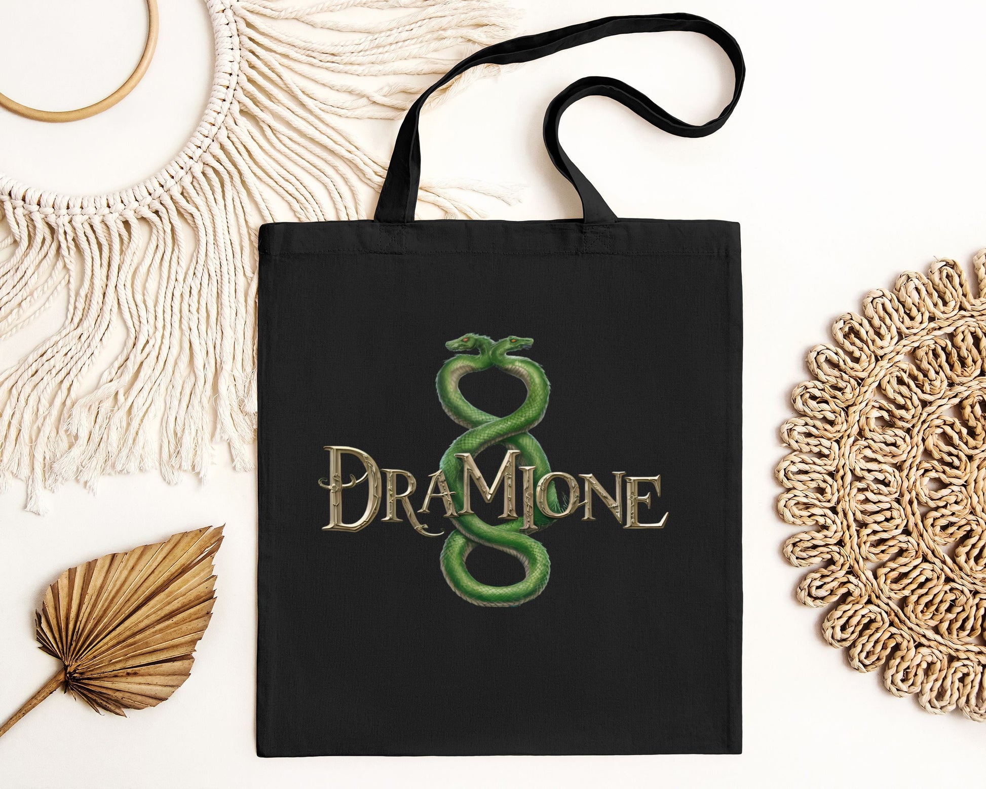 Dramione Fanfiction Book Themed Canvas Tote Bag-0