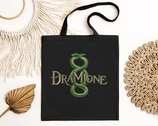 Dramione Fanfiction Book Themed Canvas Tote Bag-0